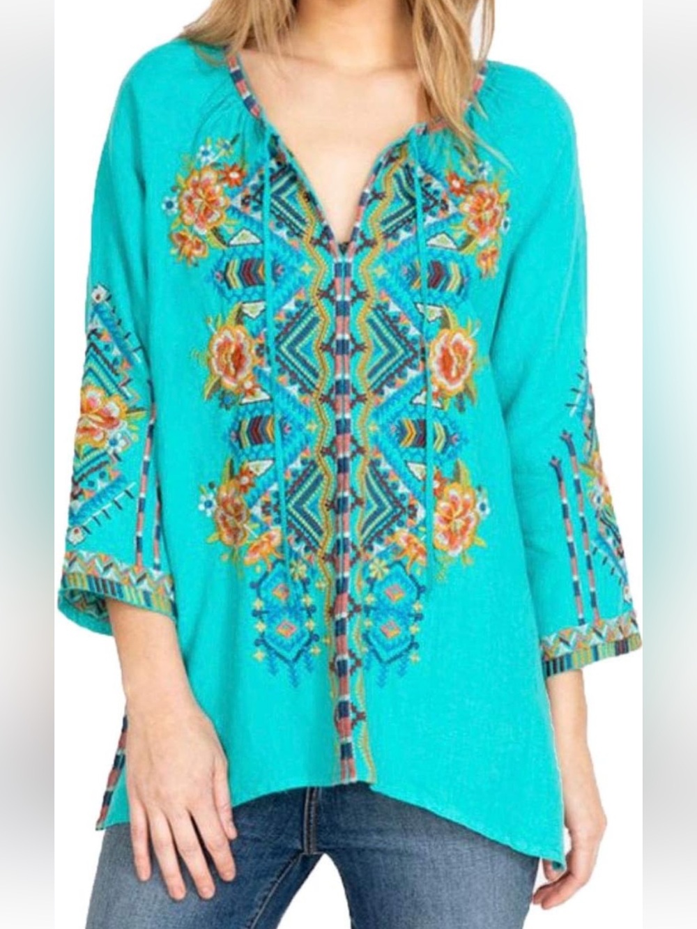Johnny Was Sentrie Peasant Blouse - Picture 13 of 13